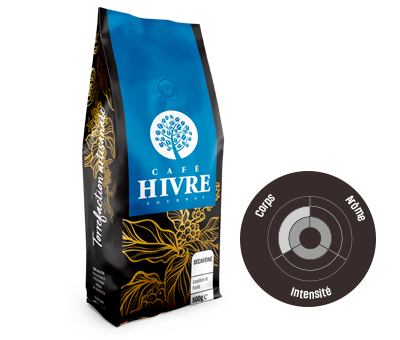 Hivre Disque Bleu Décaféiné Moulu (500g)